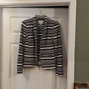 Loft black and white blazer